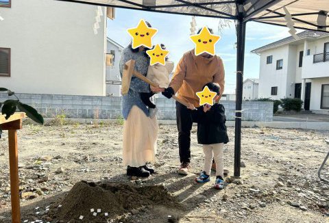 【地鎮祭・上棟】11/16(木)北島町N様邸の地鎮祭を執り行いました