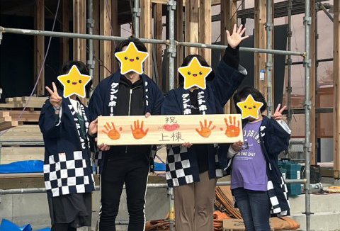 【地鎮祭・上棟】11/29(水)石井町O様邸の上棟式を行いました