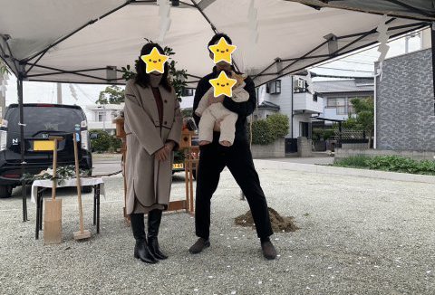 【地鎮祭・上棟】11/26(日)国府町K様邸の地鎮祭を執り行いました