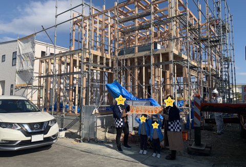 【地鎮祭・上棟】12/25(月)小松島市H様邸の上棟式を行いました