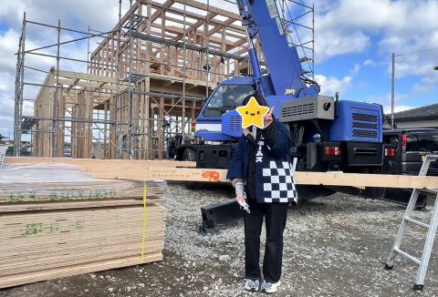 【地鎮祭・上棟】1/16(火)徳島市H様邸の上棟式を行いました