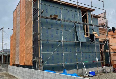 【地鎮祭・上棟】1/10(水)北島町N様邸の上棟を行いました