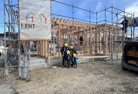 【地鎮祭・上棟】1/25(木)小松島市M様邸の上棟式を行いました