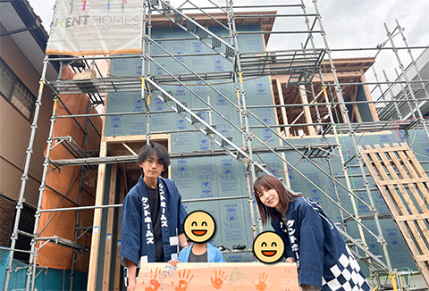 【地鎮祭・上棟】10/31(木)徳島市O様邸の上棟を行いました