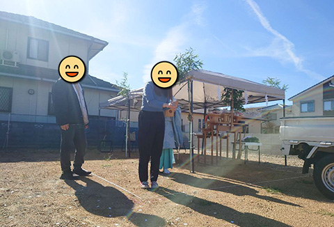 【地鎮祭・上棟】11/9(土)名西郡S様邸の地鎮祭を執り行いました