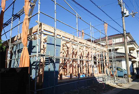 【地鎮祭・上棟】11/29(金)八万町I様邸の上棟を行いました