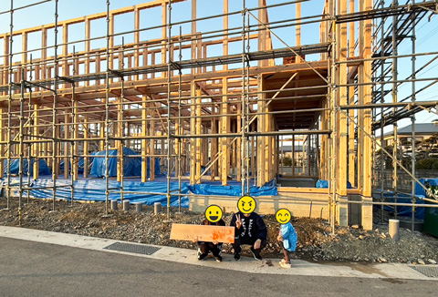 【地鎮祭・上棟】3/9(月)板野郡N様邸の上棟を行いました