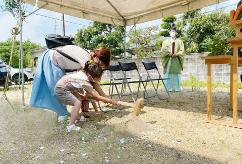 【地鎮祭・上棟】6/19（日）徳島市T様邸の地鎮祭を執り行いました