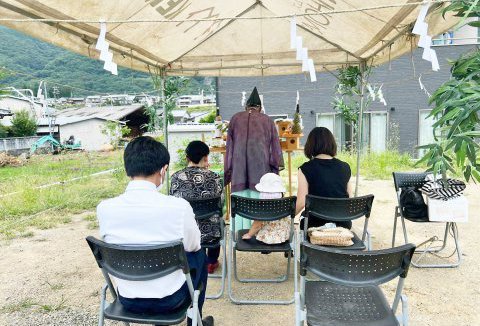【地鎮祭・上棟】7/30（土）池田町T様邸の地鎮祭を執り行いました