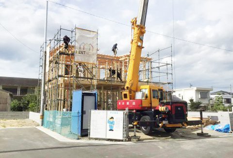 【地鎮祭・上棟】8/4（木）徳島市K様邸が上棟しました