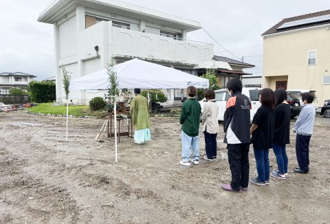 【地鎮祭・上棟】9/23（金）鳴門市M様邸の地鎮祭を執り行いました