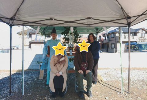 【地鎮祭・上棟】1/26（木）徳島市Y様邸の地鎮祭を執り行いました