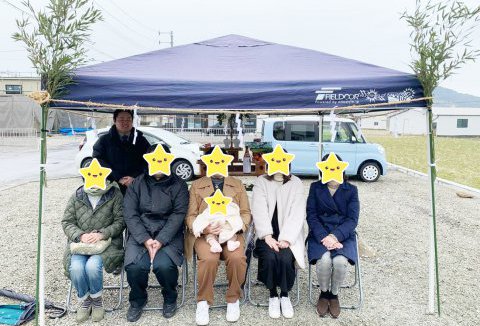 【地鎮祭・上棟】2/23（木）小松島市M様邸の地鎮祭を執り行いました