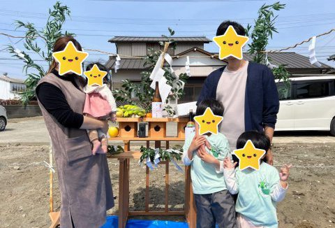 【地鎮祭・上棟】3/30（木）国府市Y様邸の地鎮祭を執り行いました