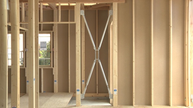 安心の制振工法の住まいです。