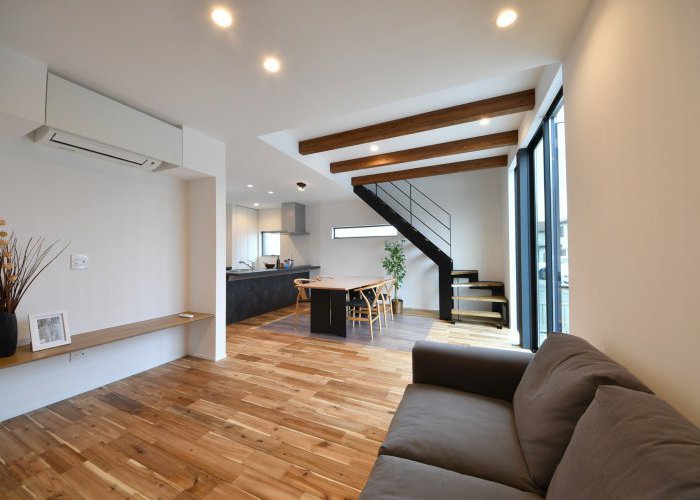 自然素材を採用した空間