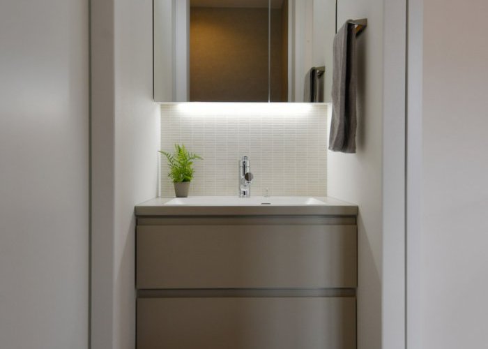 スタイリッシュな洗面台