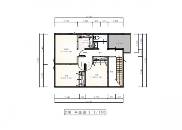 ２階平面図