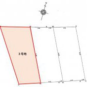 区画図　3号地：131.70㎡　39.83坪