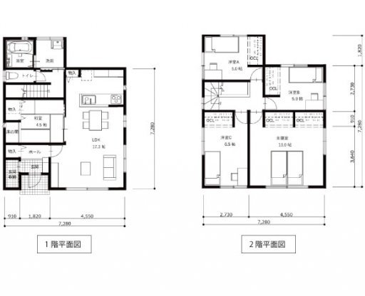5LDK35坪(8×8+One2)