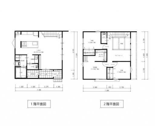 3LDK32坪(吹抜含む)(8×8)