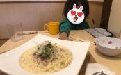 カルボナーラうどん！