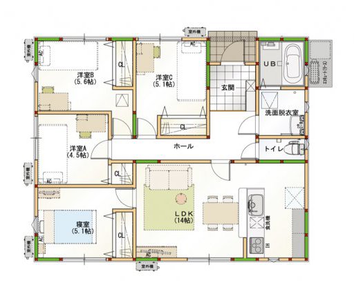 イエテラス　平屋24坪N-1
