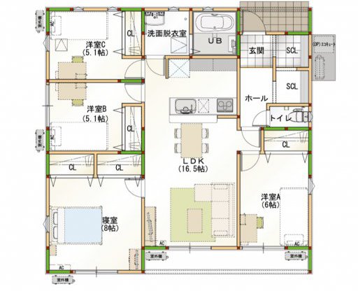 イエテラス　平屋27坪N-1