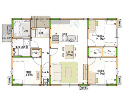 イエテラス　平屋18坪N-1