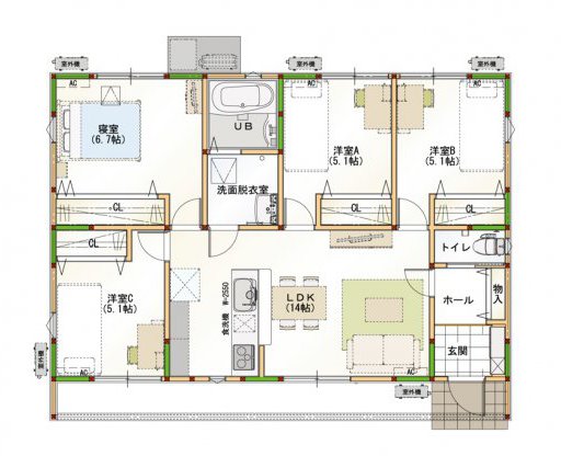 厳選プラン集 いえとち本舗のイエテラス 東広島 江田島 安芸高田で月3万円で叶う新築住宅