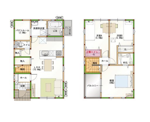インナーバルコニータイプ 28坪S-1
