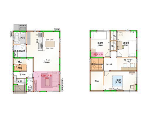 イエテラスA　南入り32坪