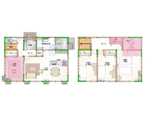 イエテラスB　北入り35坪