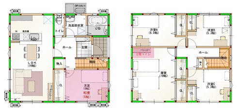 イエテラスE　東入り35坪