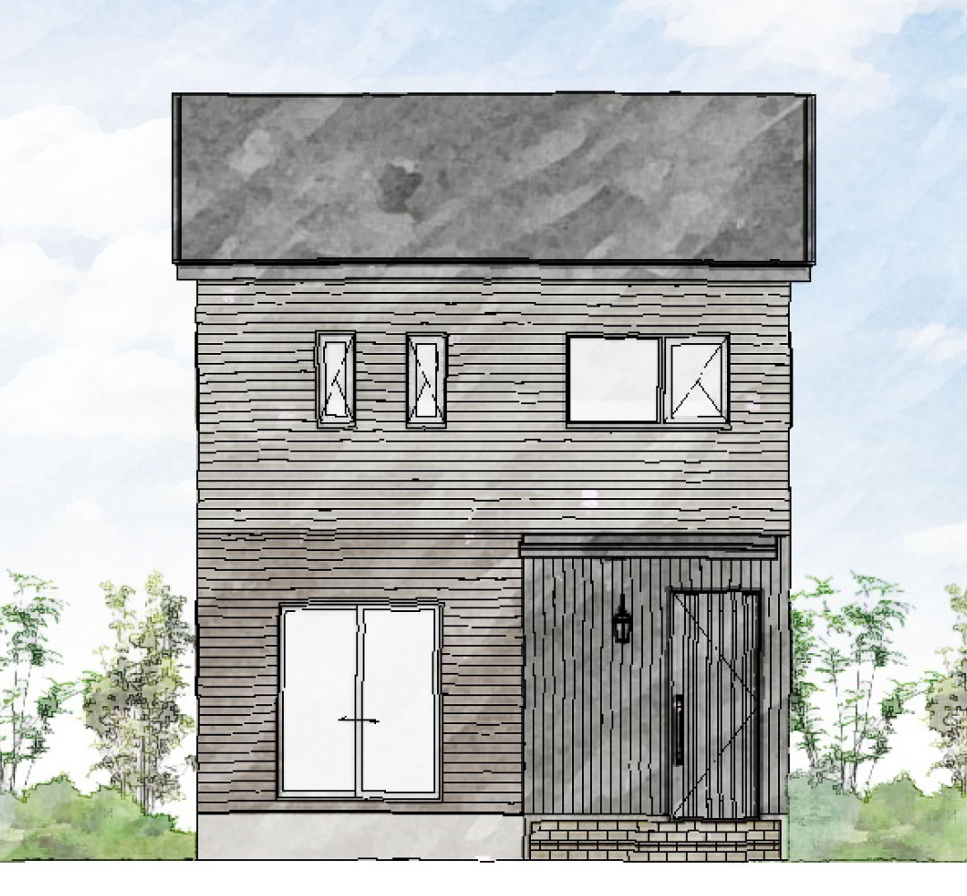 パントリーが生む、キッチン&ダイニングとリビングの家