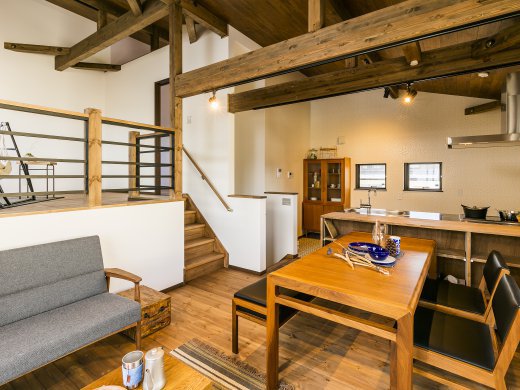 スキップフロアで開放感抜群！LDK