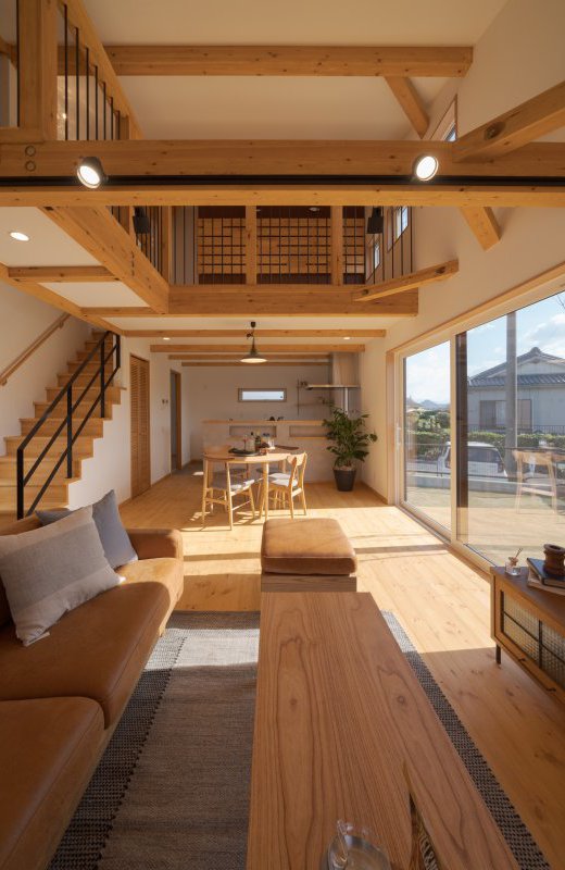 リビング階段の開放的なLDK