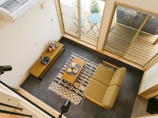 外と内をゆるくつなぐ土間リビング