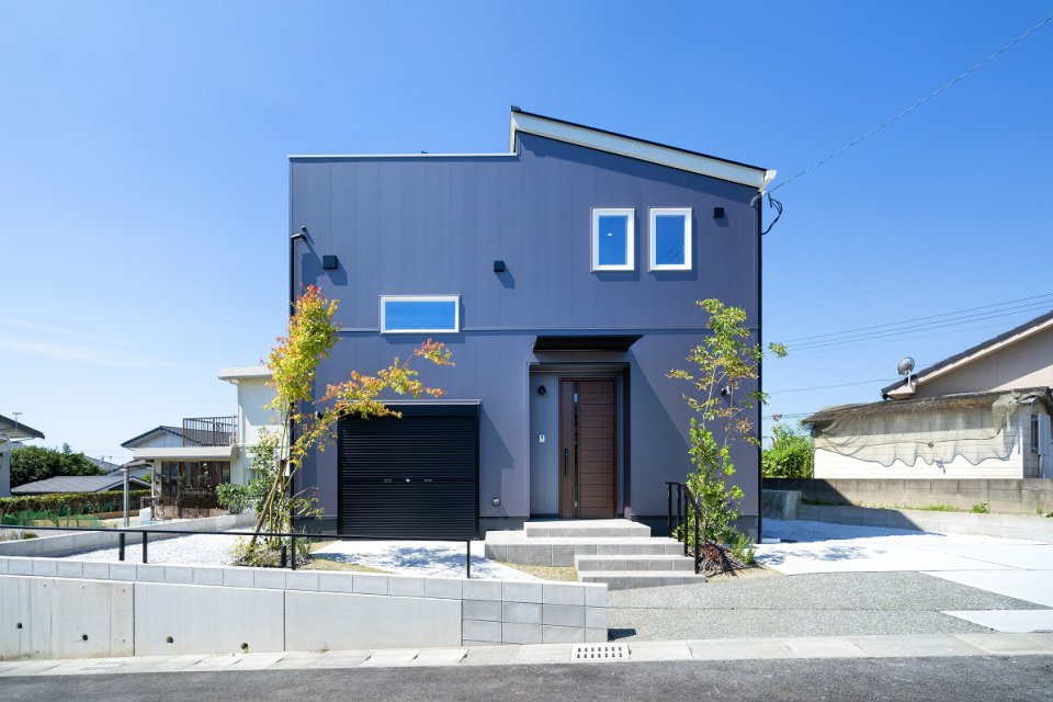 スカイバルコニーから桜島が望める　EarthParkモデルハウス　in吉野