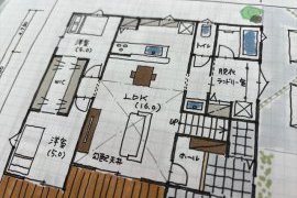 開放感いっぱいの勾配天井