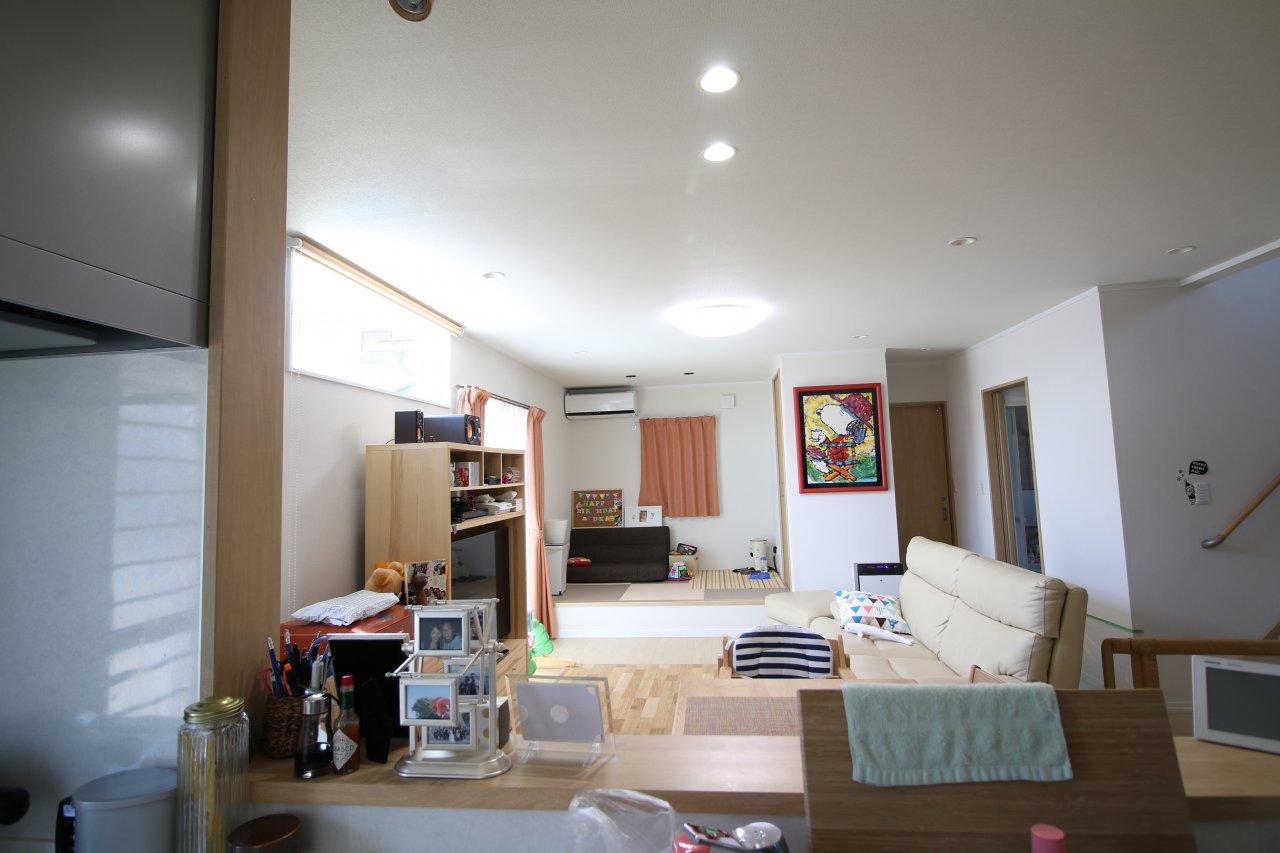 雨の日の洗濯でも安心できる中廊下