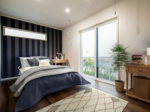 玄関横や寝室に大きな収納