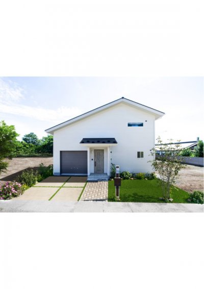 ビルトインガレージのあるスタイリッシュな家【松本市】