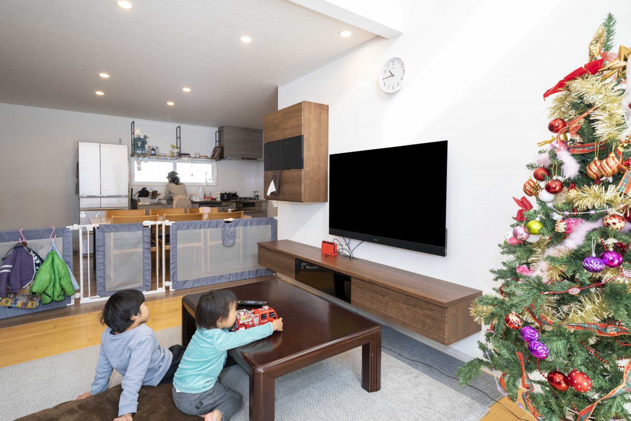 家事ラクの開放的な空間