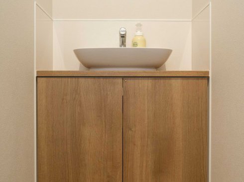 1.25坪の浴室とオシャレなドレッサー