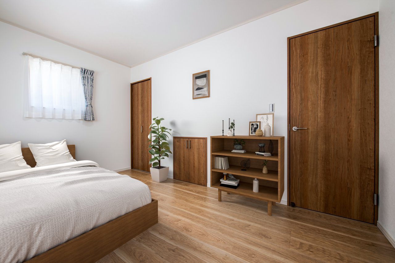 大容量の収納スペースがある部屋