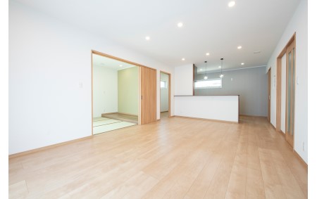 回遊動線でラクラク移動、バリアフリーなお家【安曇野市】