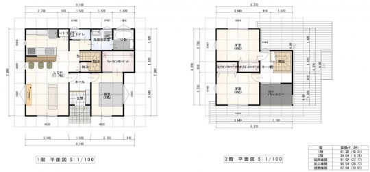 広々バルコニーのあるカウンターキッチンの家