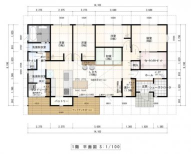 ウッドデッキに和室、広々LDKのこだわりを詰め込んだワクワクする平屋