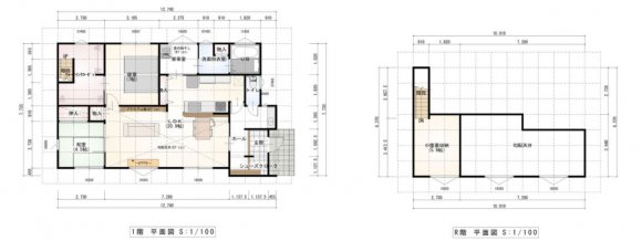 家事ラク導線の実用性と小屋裏収納で遊び心も兼ね備えた子育て家族にピッタリの平屋